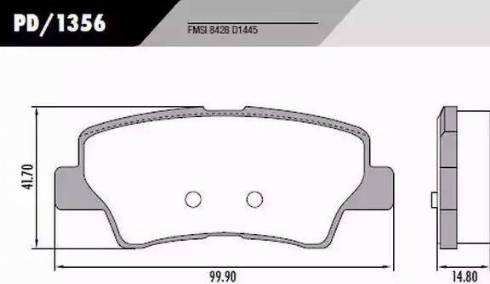 FRAS-LE PD/1356 - Bremžu uzliku kompl., Disku bremzes autospares.lv