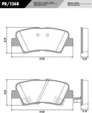 FRAS-LE PD/1368 - Bremžu uzliku kompl., Disku bremzes www.autospares.lv