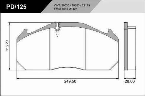 FRAS-LE PD/125_CV Advanced - Bremžu uzliku kompl., Disku bremzes www.autospares.lv