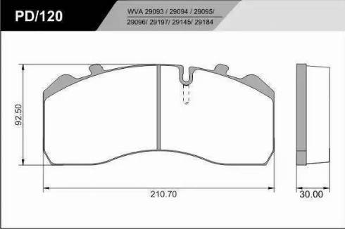 FRAS-LE PD/120-K20_HD PRO - Bremžu uzliku kompl., Disku bremzes www.autospares.lv