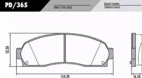 FRAS-LE PD365 - Тормозные колодки, дисковые, комплект www.autospares.lv