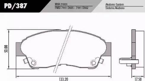 FRAS-LE PD387 - Bremžu uzliku kompl., Disku bremzes autospares.lv