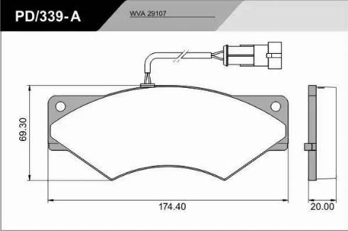 FRAS-LE PD/339-A_CV Advanced - Bremžu uzliku kompl., Disku bremzes www.autospares.lv