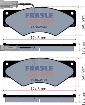 FRAS-LE PD/339-A-CV - Bremžu uzliku kompl., Disku bremzes www.autospares.lv