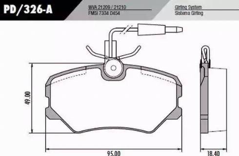 FRAS-LE PD326A - Bremžu uzliku kompl., Disku bremzes autospares.lv