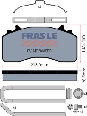 FRAS-LE PD/214-K035-CV - Bremžu uzliku kompl., Disku bremzes www.autospares.lv