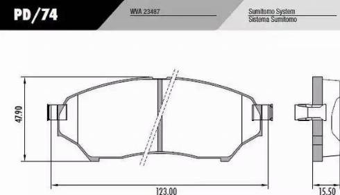 FRAS-LE PD74 - Bremžu uzliku kompl., Disku bremzes autospares.lv