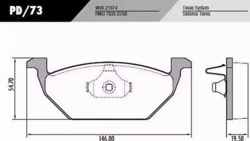 FRAS-LE PD/73 - Bremžu uzliku kompl., Disku bremzes www.autospares.lv