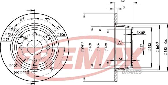 FREMAX BD-9041 - Bremžu diski autospares.lv