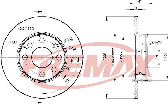 FREMAX BD-9020 - Bremžu diski autospares.lv