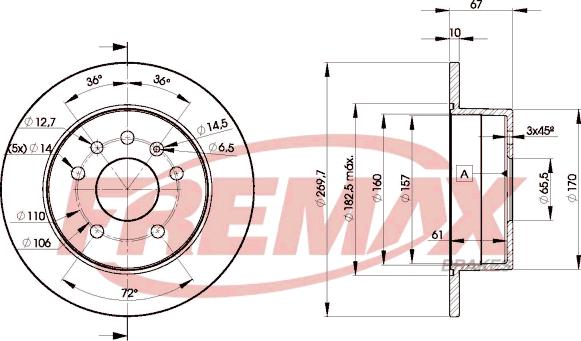 FREMAX BD-9101 - Bremžu diski www.autospares.lv