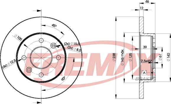 FREMAX BD-9850 - Bremžu diski www.autospares.lv