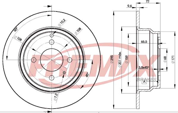 FREMAX BD-4970 - Bremžu diski www.autospares.lv