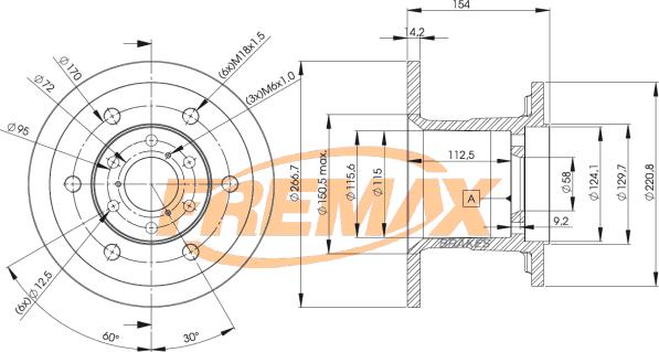 FREMAX BD-4528 - Bremžu diski www.autospares.lv