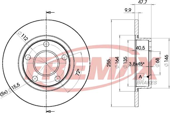 FREMAX BD-4062 - Bremžu diski www.autospares.lv