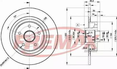 FREMAX BD-4108 - Bremžu diski www.autospares.lv