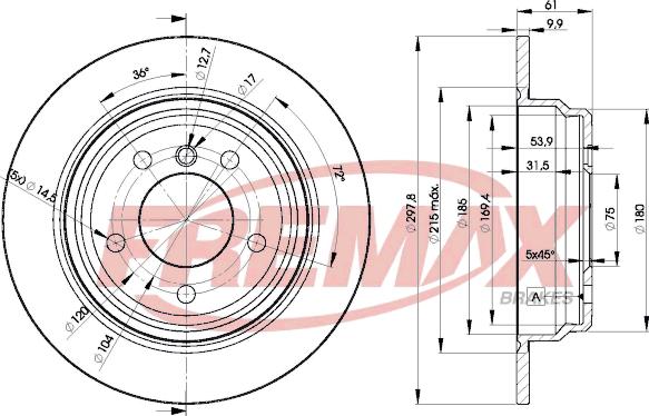 FREMAX BD-4129 - Bremžu diski autospares.lv