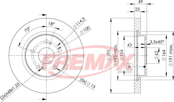 FREMAX BD-4803 - Bremžu diski www.autospares.lv