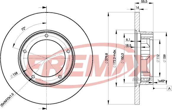 FREMAX BD-4269 - Bremžu diski www.autospares.lv