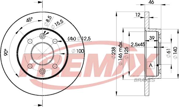 FREMAX BD-4286 - Bremžu diski autospares.lv