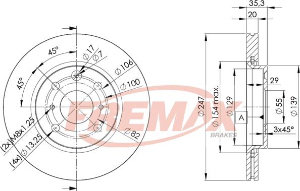 FREMAX BD-4700 - Bremžu diski autospares.lv