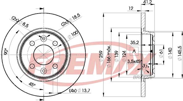 FREMAX BD-4707 - Bremžu diski autospares.lv