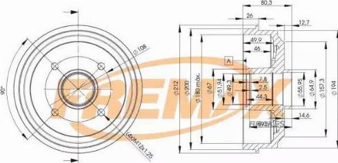 FREMAX BD-4735 - Bremžu trumulis www.autospares.lv