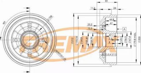 FREMAX BD-4732 - Bremžu trumulis www.autospares.lv