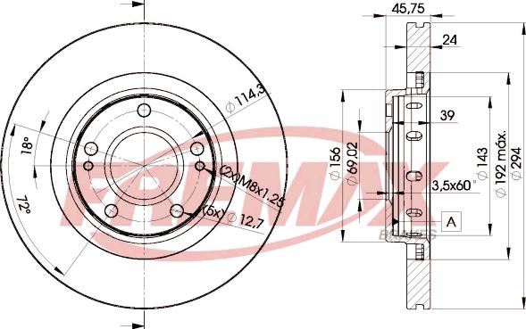 FREMAX BD-5924 - Bremžu diski autospares.lv