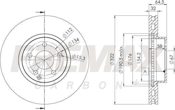 FREMAX BD-5558 - Bremžu diski www.autospares.lv