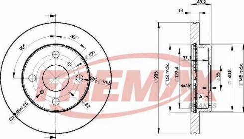 FREMAX BD-5633-KT - Brake Disc www.autospares.lv