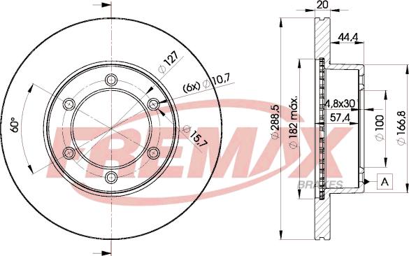 FREMAX BD-5190 - Bremžu diski www.autospares.lv