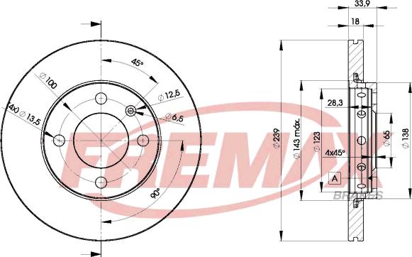 FREMAX BD-5303 - Bremžu diski www.autospares.lv