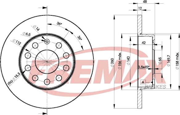 FREMAX BD-5310 - Тормозной диск www.autospares.lv