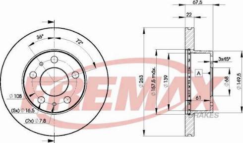 FREMAX BD-5296 - Bremžu trumulis www.autospares.lv