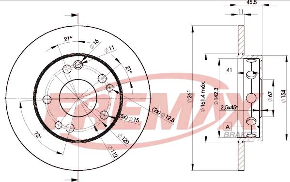 FREMAX BD-6460 - Bremžu diski autospares.lv