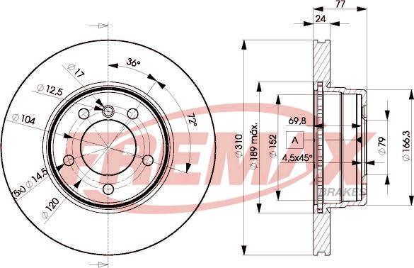 FREMAX BD-6402 - Bremžu diski autospares.lv