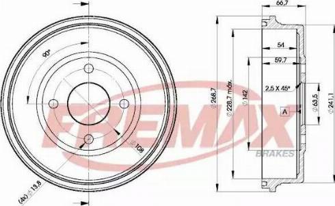 FREMAX BD-6631 - Bremžu trumulis www.autospares.lv