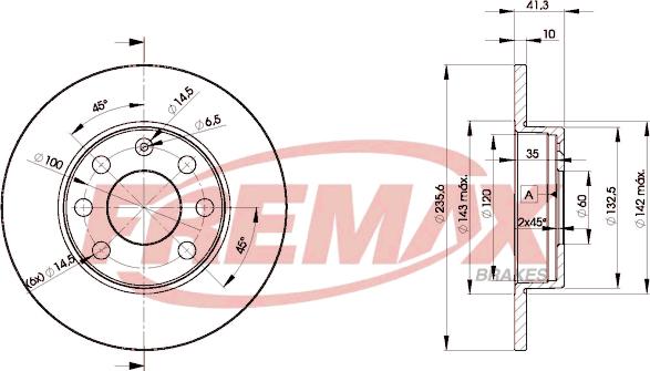 FREMAX BD-6193 - Bremžu diski autospares.lv