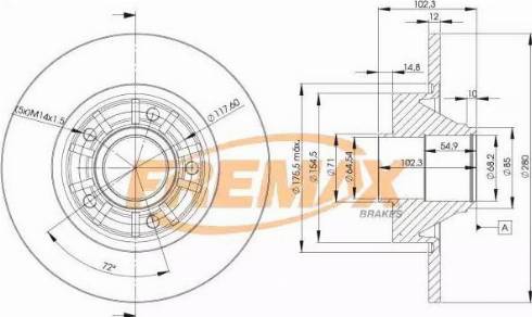 FREMAX BD-6846 - Bremžu diski www.autospares.lv