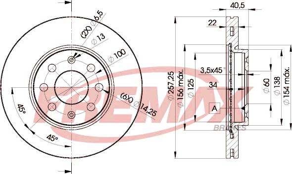 FREMAX BD-0920 - Bremžu diski www.autospares.lv