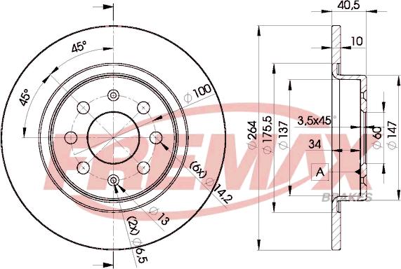 FREMAX BD-0592 - Bremžu diski autospares.lv