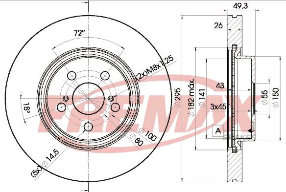 FREMAX BD-0505 - Bremžu diski www.autospares.lv