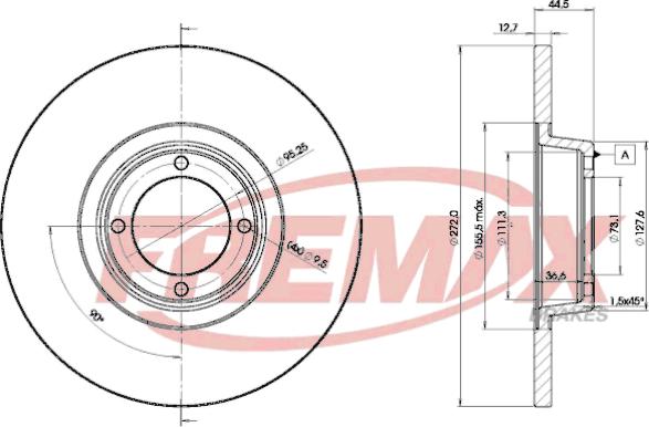 FREMAX BD-0881 - Bremžu diski autospares.lv