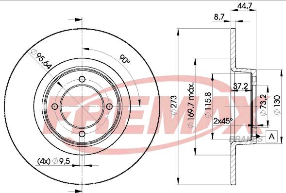 FREMAX BD-0387 - Bremžu diski autospares.lv