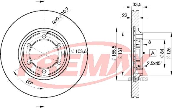 FREMAX BD-0201 - Bremžu diski www.autospares.lv