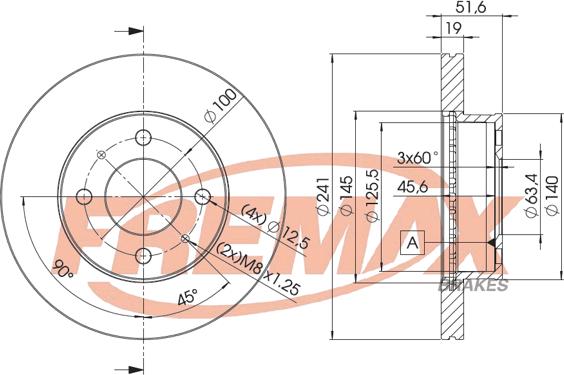 FREMAX BD-1008 - Bremžu diski autospares.lv