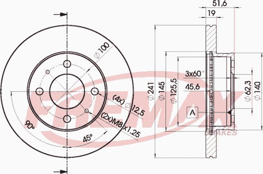 FREMAX BD-1017 - Bremžu diski autospares.lv