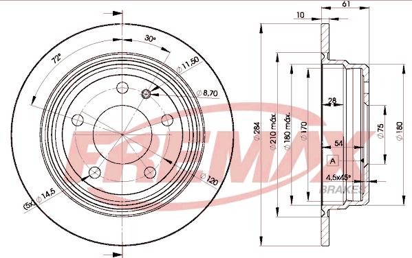 FREMAX BD-1387 - Bremžu diski www.autospares.lv