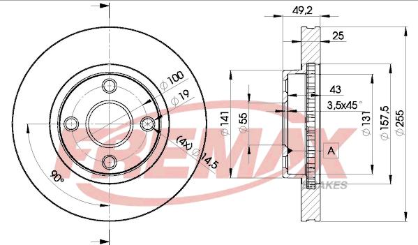 FREMAX BD-1330 - Bremžu diski www.autospares.lv